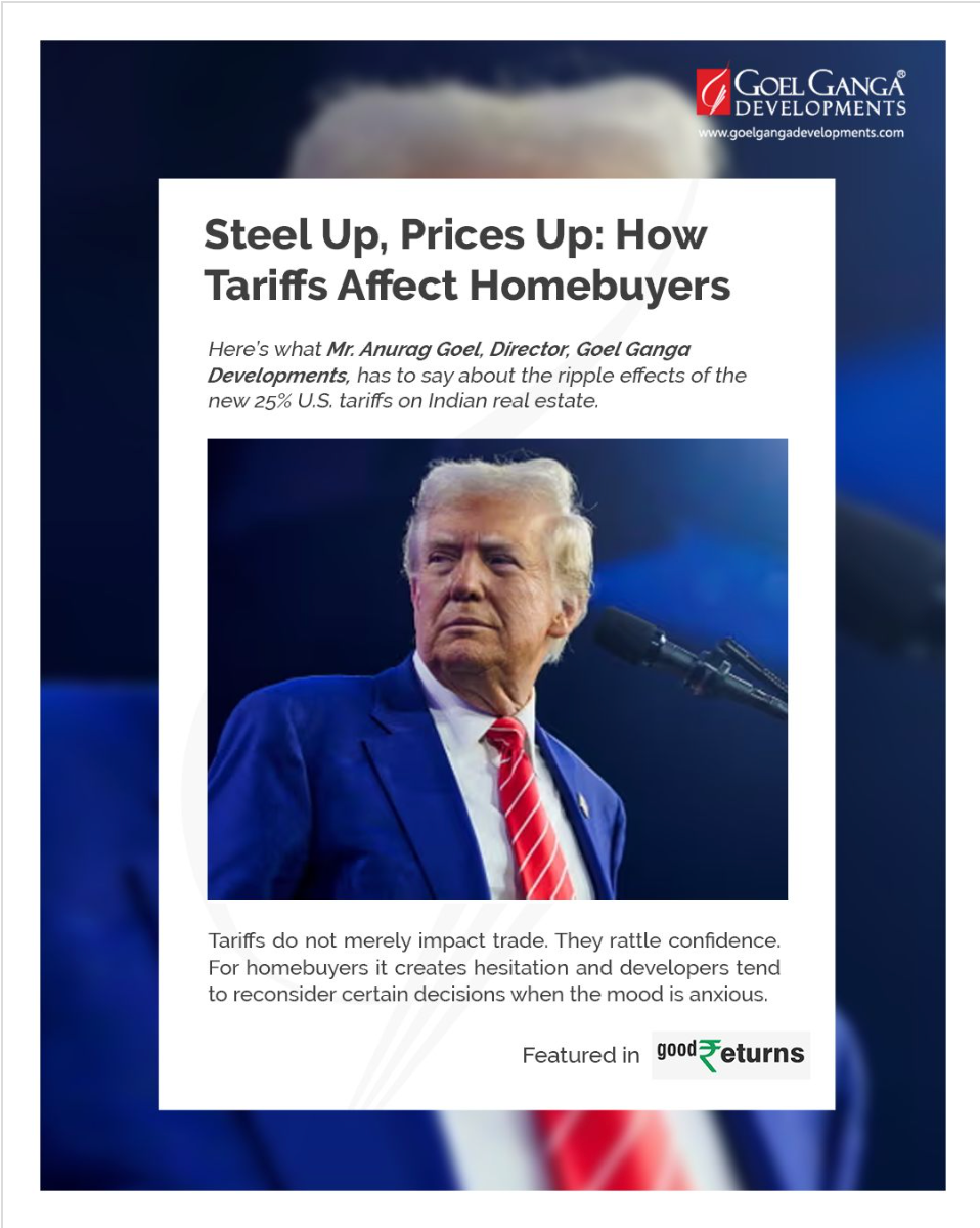 Explore how Trump tariffs drive construction costs up and change buyer sentiment—reshaping India’s real estate market in 2025.