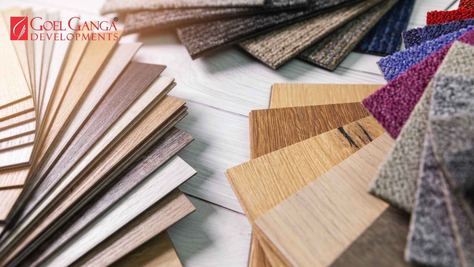 Artistic flooring designs in modern homes by Goel Ganga Developments