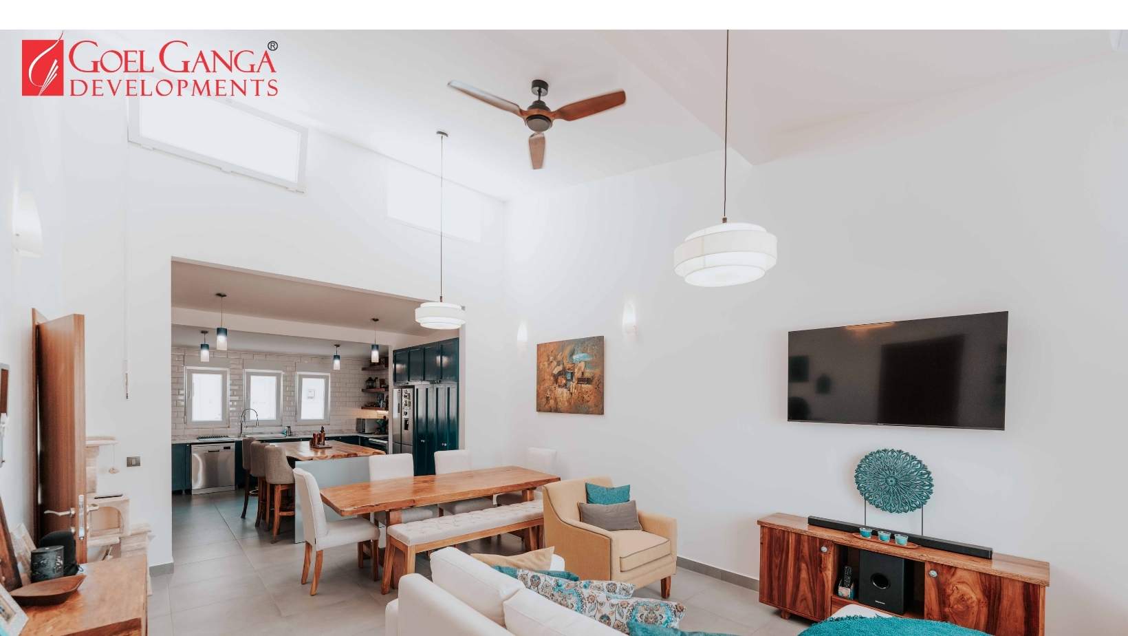 Modern residential complex showcasing flats and apartments - Pune Real Estate Developers